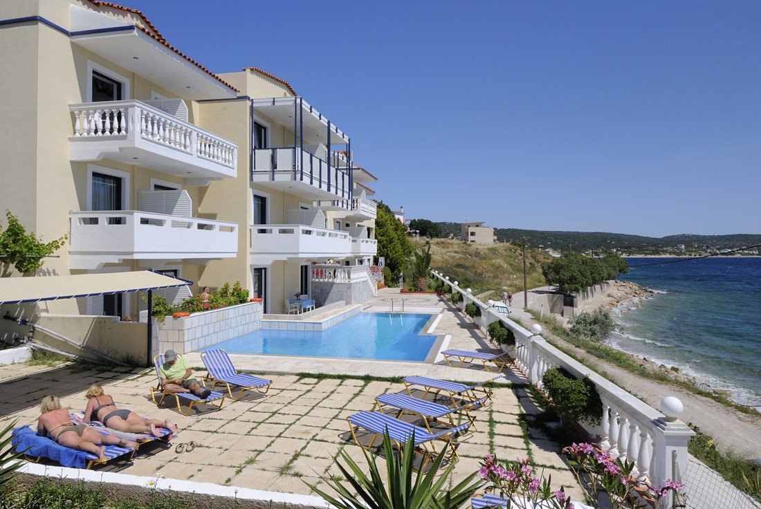 huize ostria, katarraktis op chios