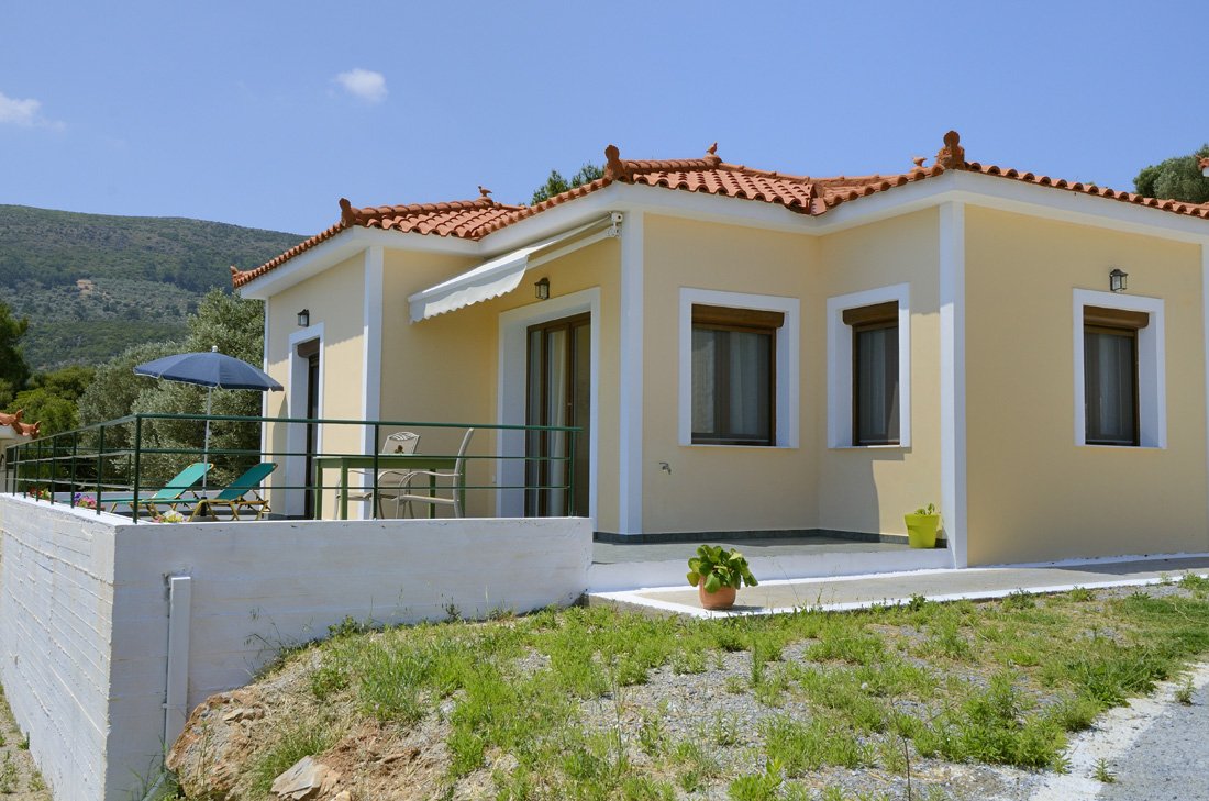 villa's elia en pefkos, kerveli op samos 