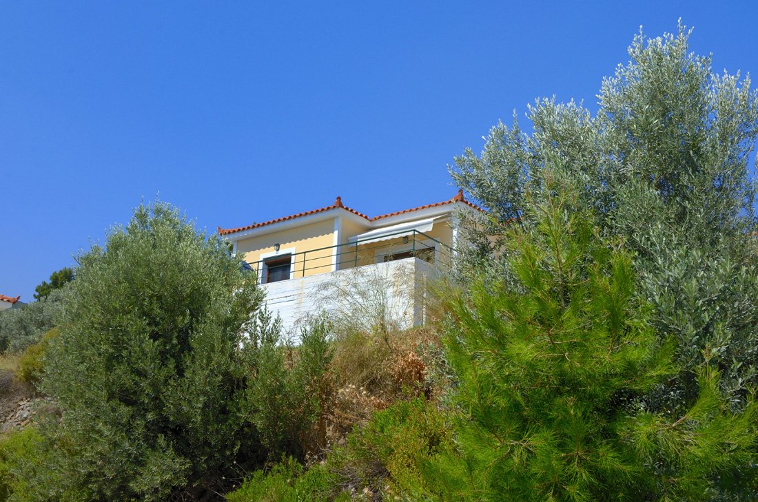 villa's elia en pefkos, kerveli op samos 