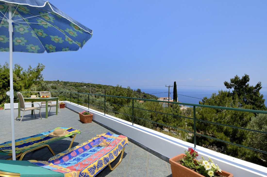 villa's elia en pefkos, kerveli op samos 