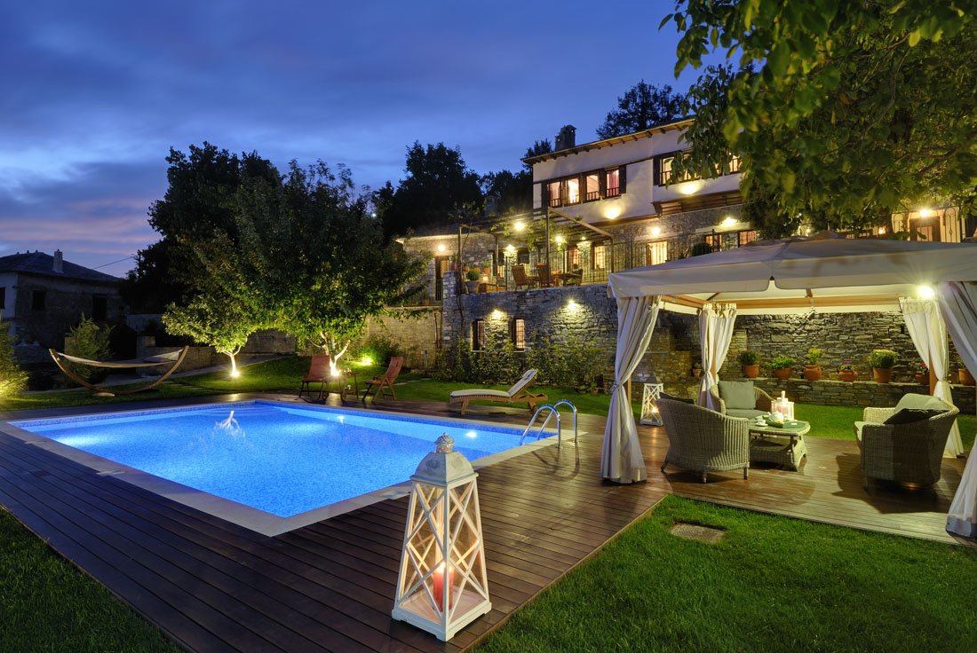 villa kerasia, milies op pilion