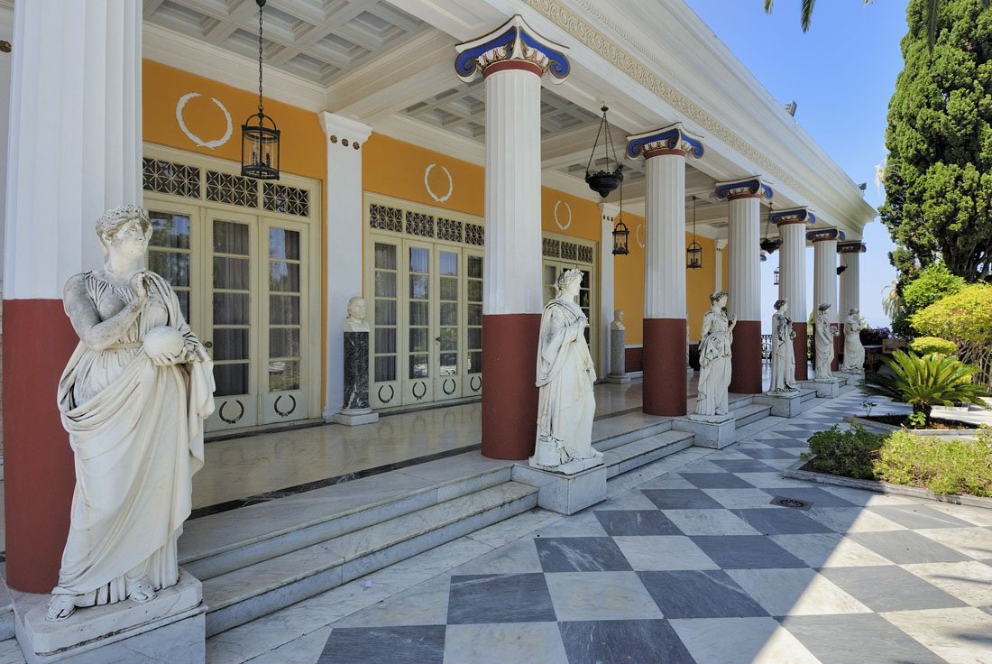 het paleis van sissi op corfu
