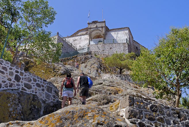 kerken en kloosters op lesbos, griekenland