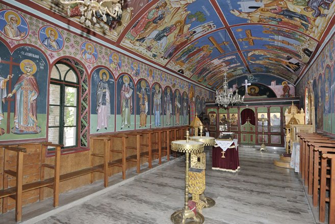 kerken en kloosters op lesbos, griekenland