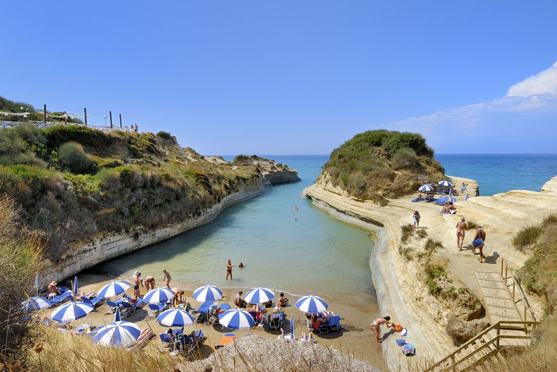 canal d'amour op corfu, griekenland