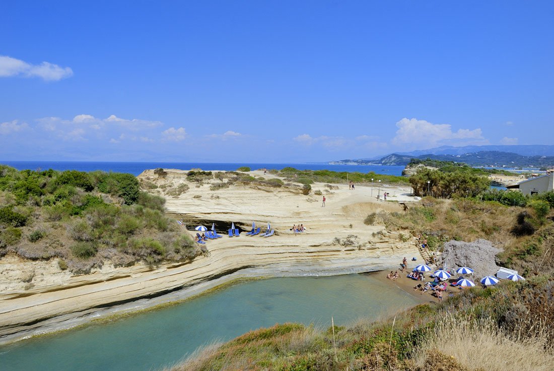 canal d'amour op corfu, griekenland