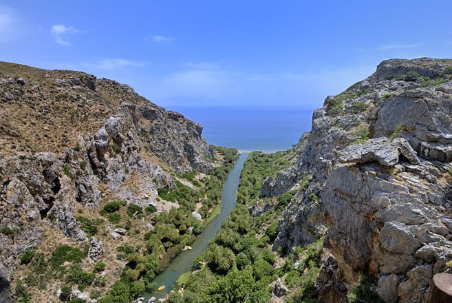 preveli op zuid-kreta, griekenland