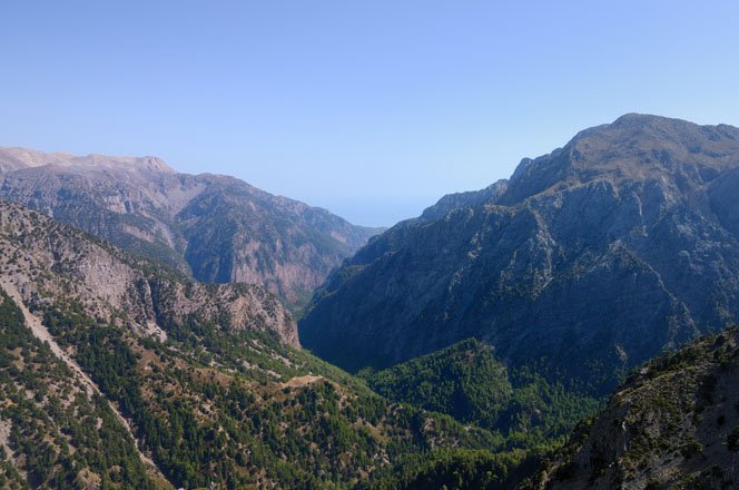 samaria-kloof op zuid-kreta, griekenland
