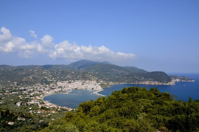 skopelos-stad, griekenland