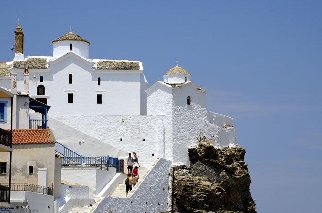 skopelos-stad, griekenland