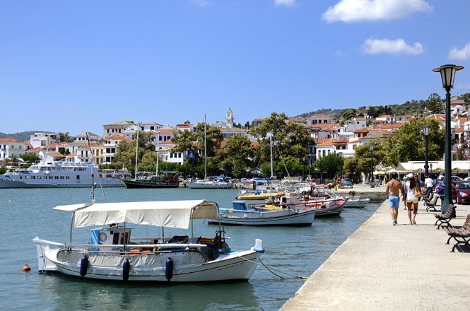 skopelos-stad, griekenland