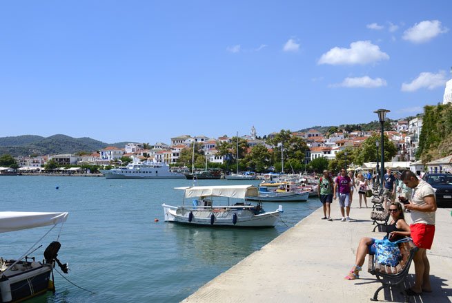 skopelos-stad, griekenland