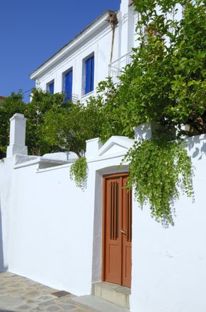 skopelos-stad, griekenland