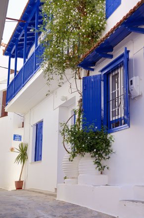 skopelos-stad, griekenland