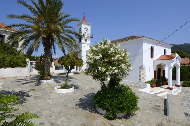 de natuur van skopelos, griekenland