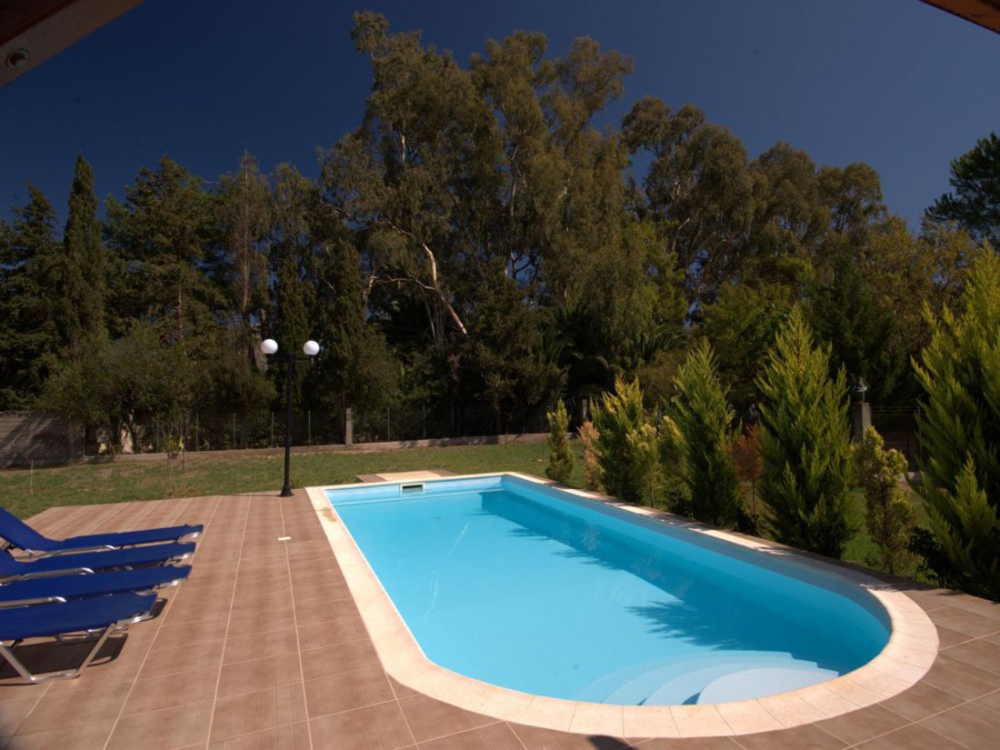 villa's sami beach, sami op kefalonia 