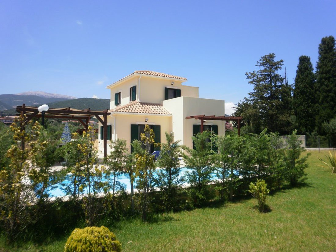 villa's sami beach, sami op kefalonia 