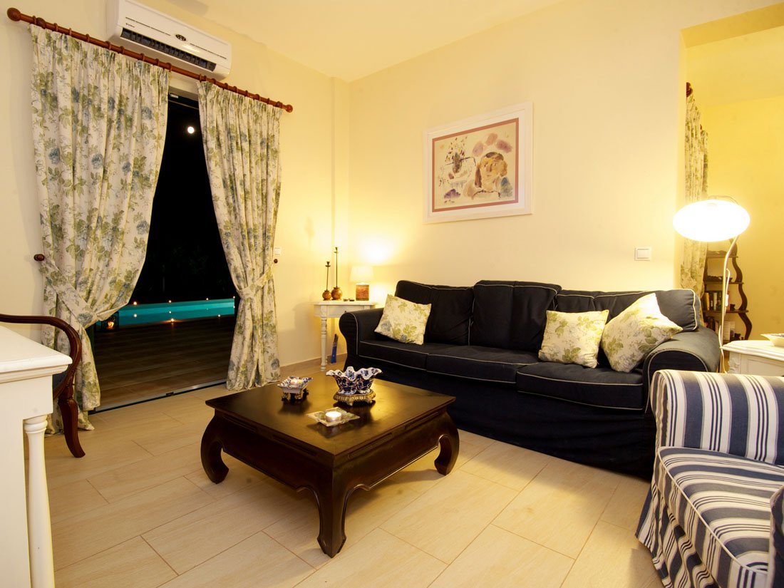 villa's sami beach, sami op kefalonia 