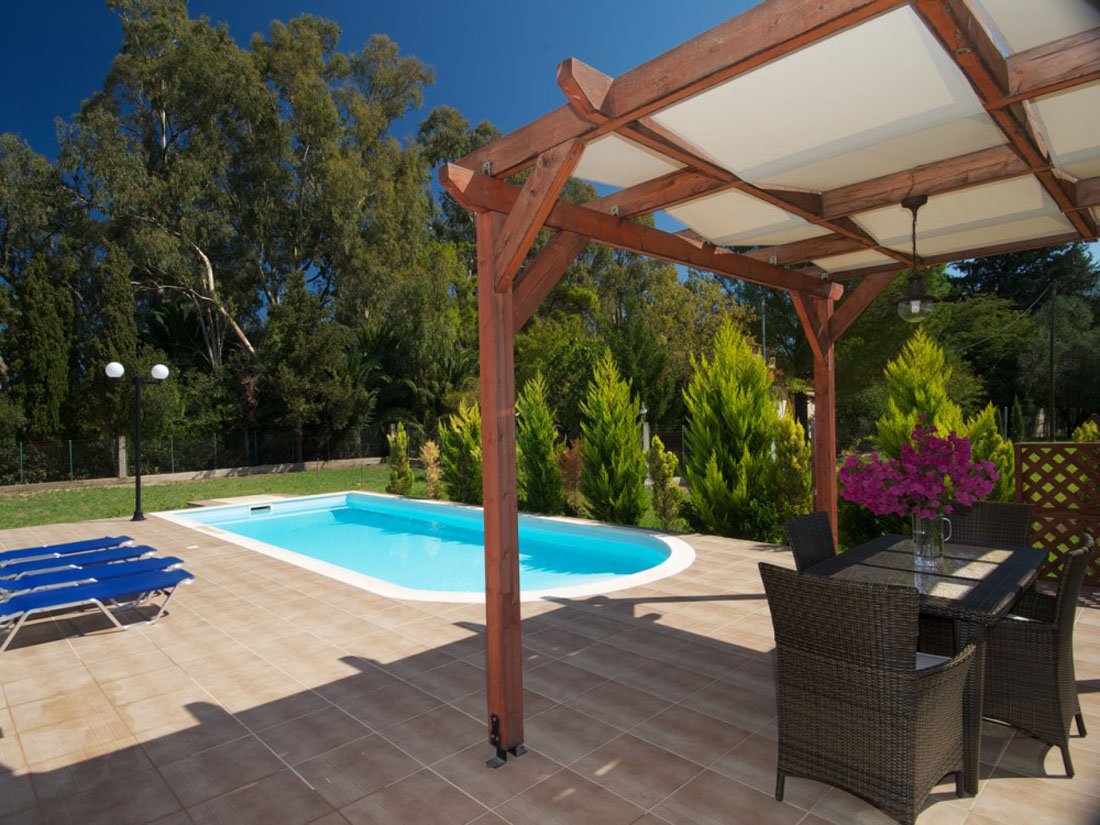 villa's sami beach, sami op kefalonia 
