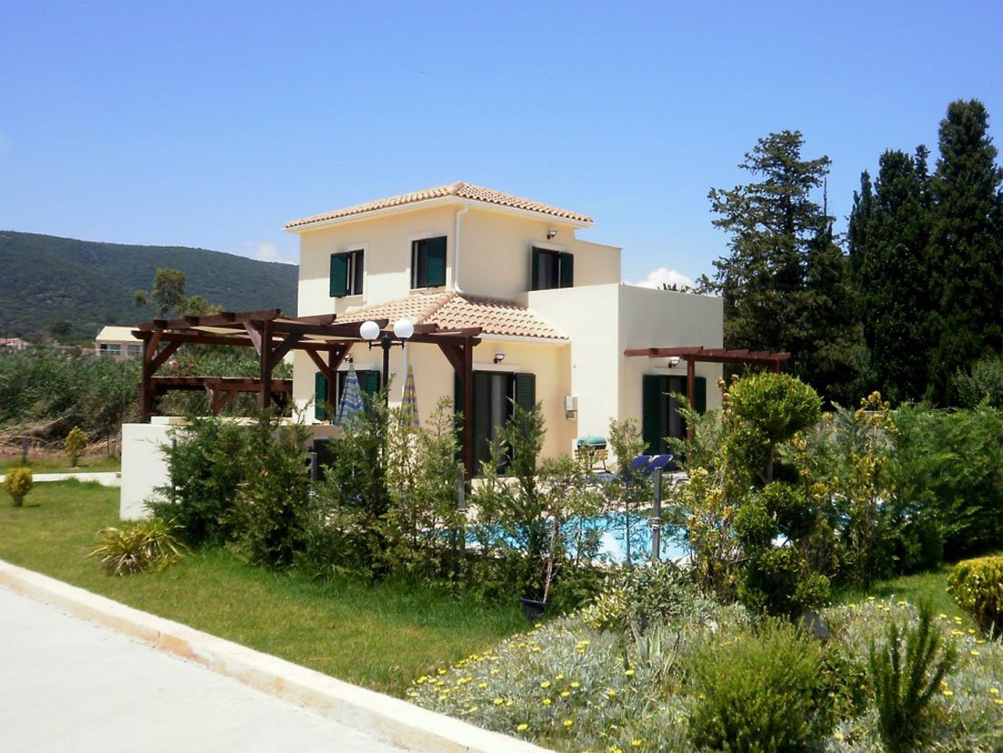 villa's sami beach, sami op kefalonia 