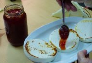 Griekse gerechten, tomaten marmalade