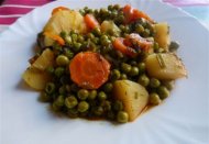 Griekse gerechten, arakas me patates