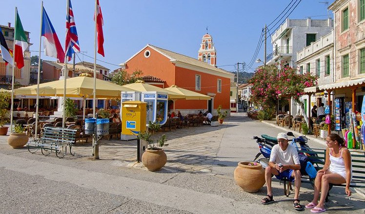 het dorp gaios op paxos 