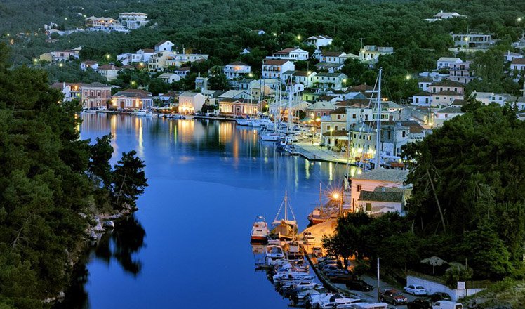 het dorp gaios op paxos