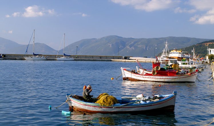 het dorp sami op kefalonia