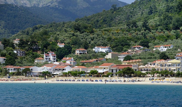 het dorp golden beach op thassos