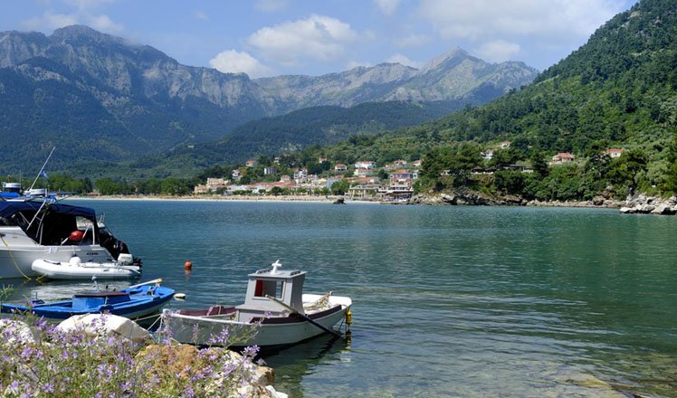 het dorp golden beach op thassos