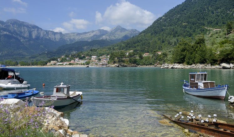 het dorp golden beach op thassos