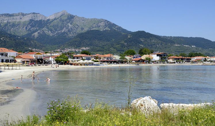 het dorp golden beach op thassos