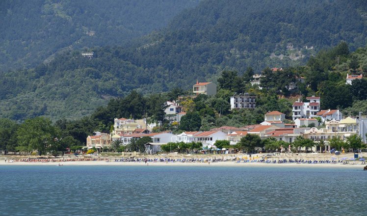 het dorp golden beach op thassos