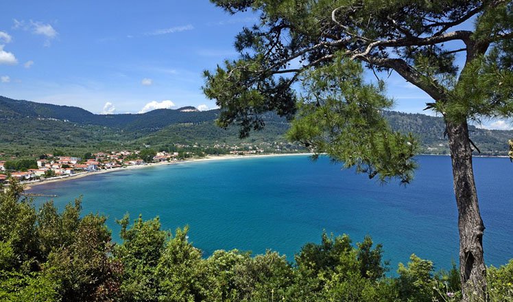 het dorp golden beach op thassos