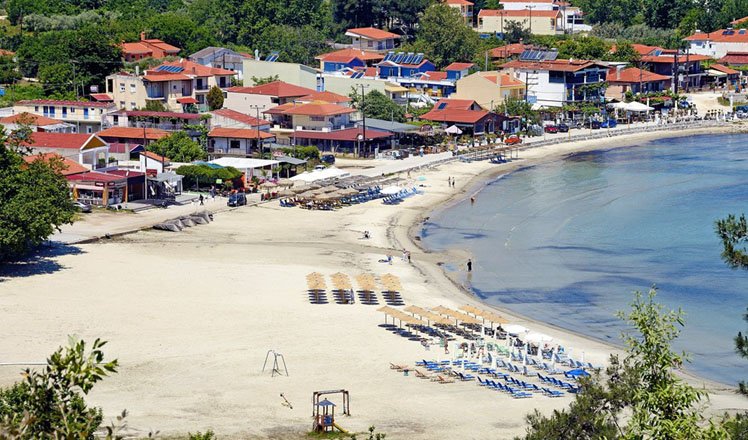 het dorp golden beach op thassos
