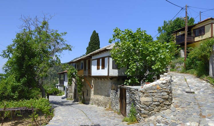 het dorp kazaviti op thassos