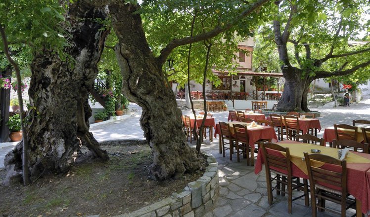 het dorp kazaviti op thassos