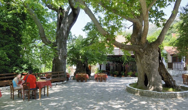 het dorp kazaviti op thassos