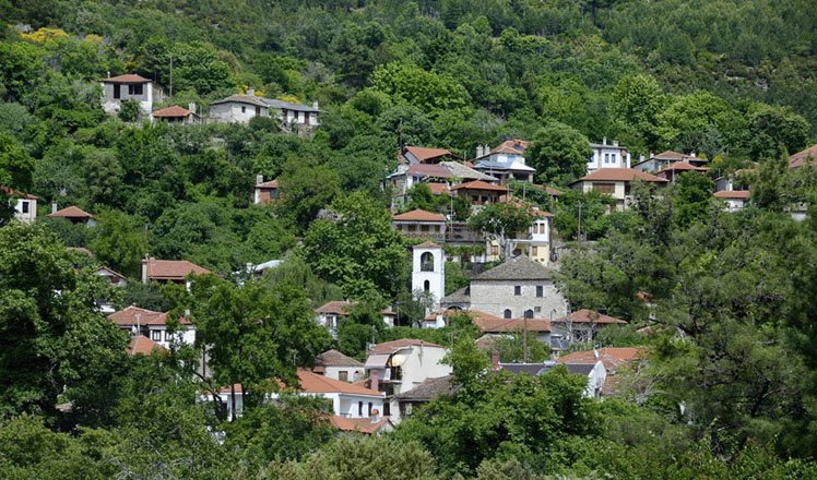 het dorp kazaviti op thassos