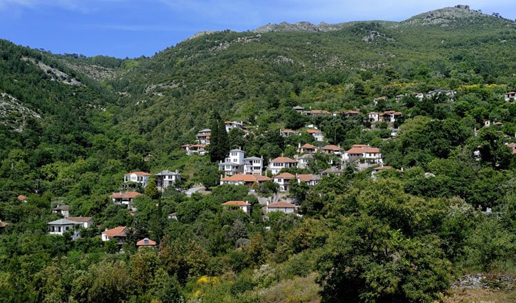 het dorp kazaviti op thassos