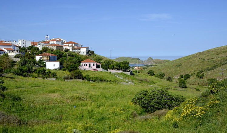 het dorp plati op limnos 