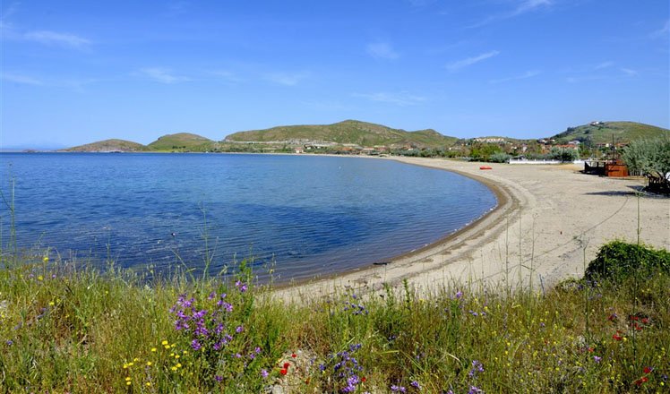 het dorp plati op limnos