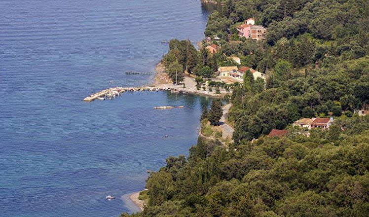 het dorp messongh op corfu 