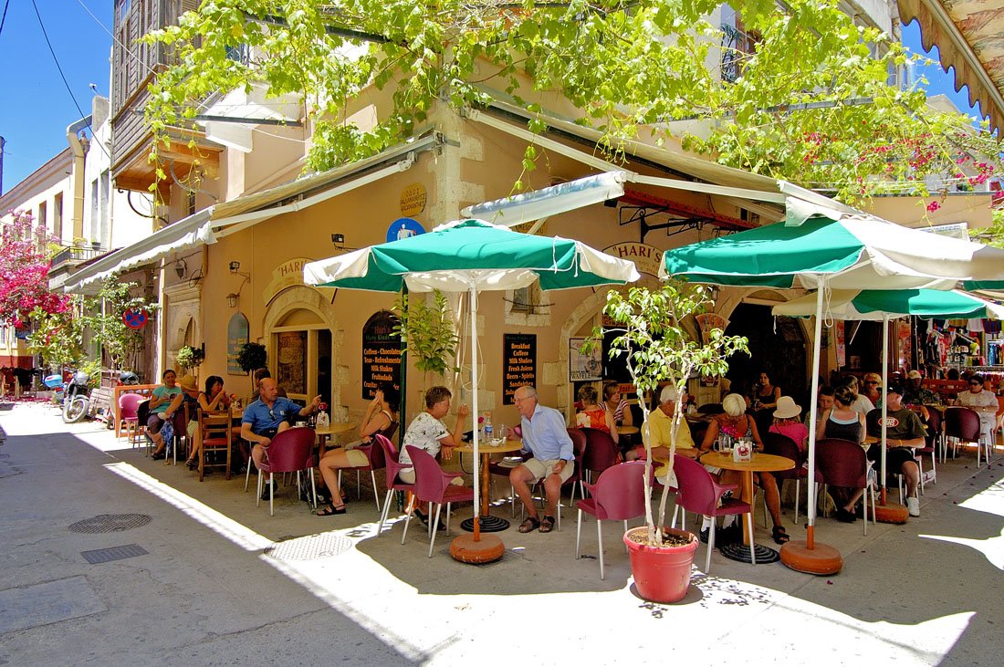 De plaats Rethymnon op Zuid-Kreta