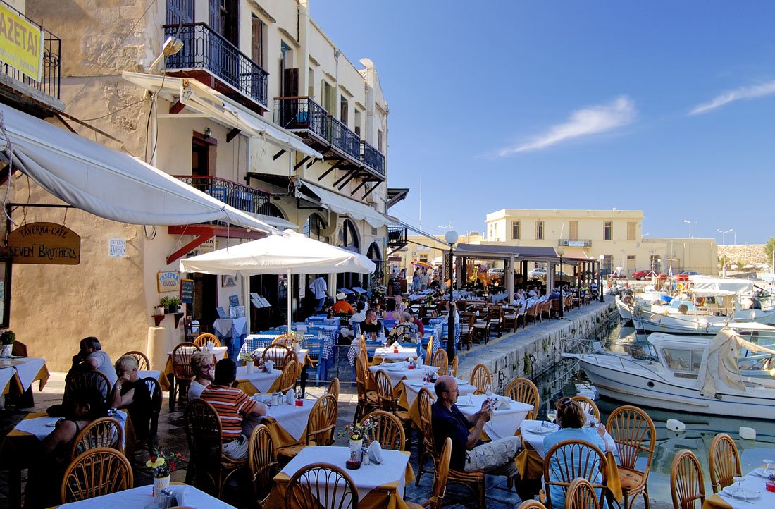 De plaats Rethymnon op Zuid-Kreta