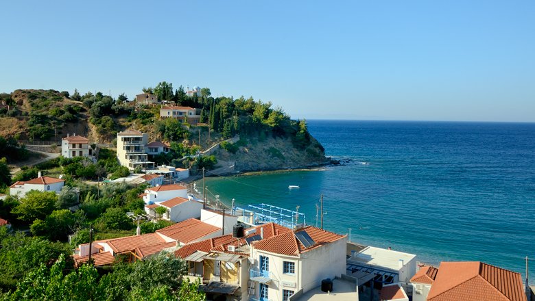 Het strand Nagos op Chios_1