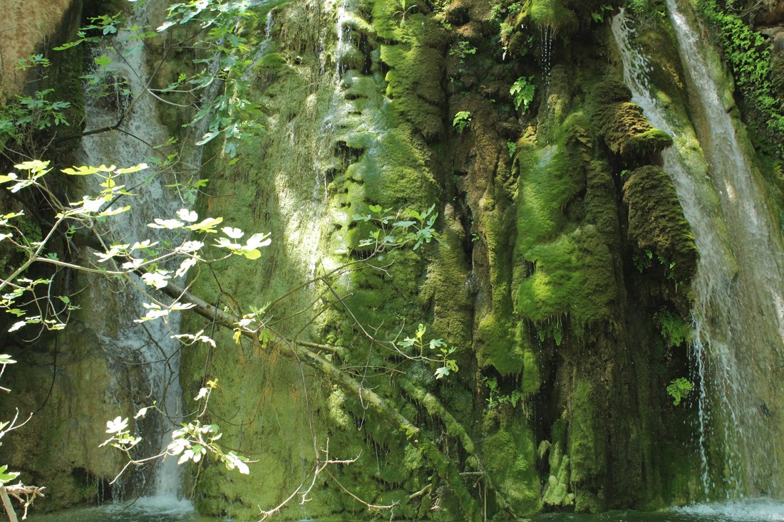 Milopotamos watervallen