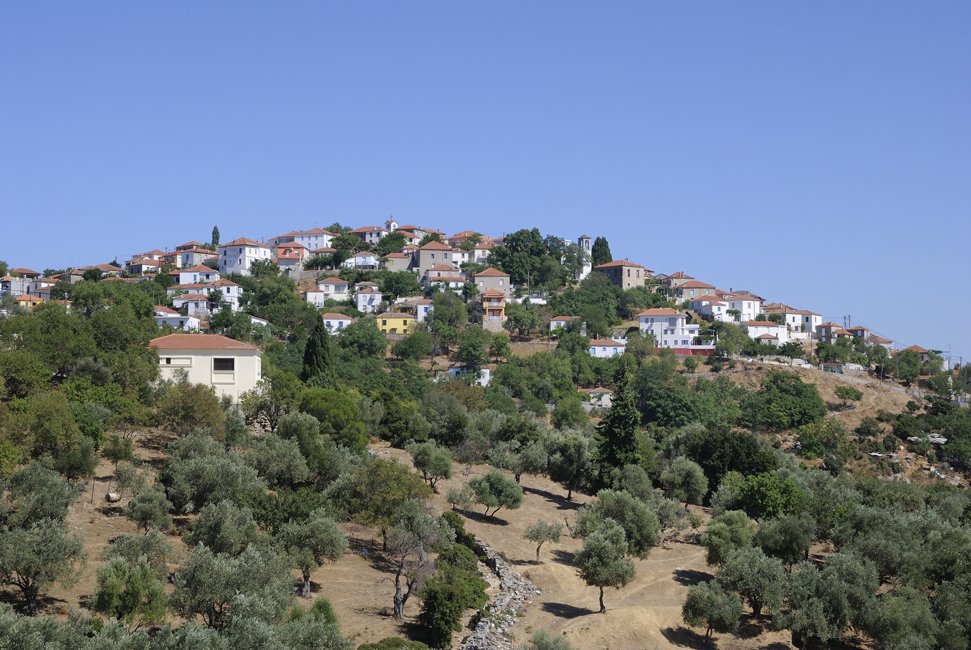 Het bergdorp Trikeri op Zuid Pilion