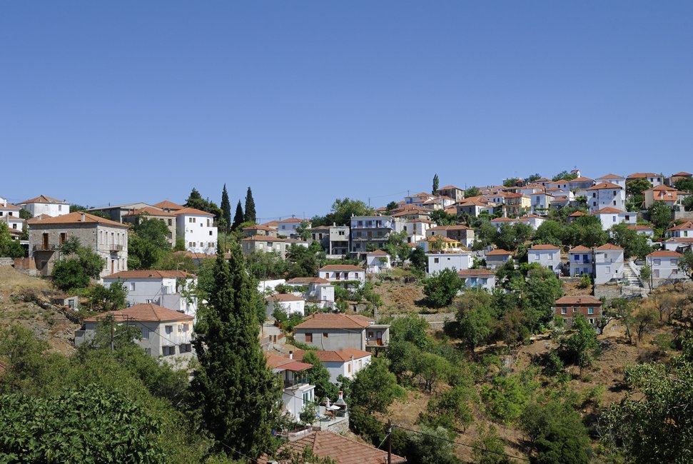 Het bergdorp Trikeri op Zuid Pilion